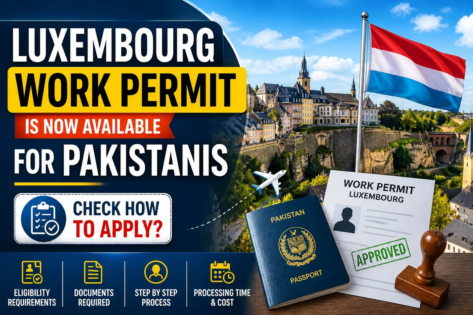 Luxembourg Work Permit for Pakistanis: How to Apply (Step-by-Step Guide 2026)